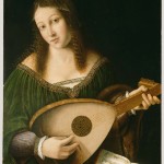 Lady Playing a Lute